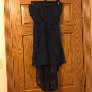 My Michelle Navy high-low dress